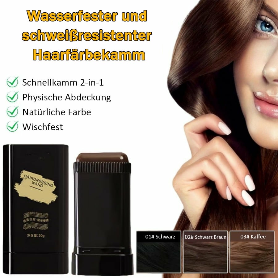 🔥LETZTER TAG 49 % RABATT👍🏻Tragbarer Haarfärbekamm für die Abdeckung grauer Haare