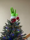 🎄Christmas Tree Topper - Grinch Hand Holding Christmas Ball