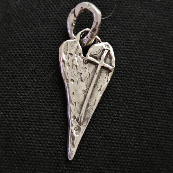 ✝️100% Handmade Silver Cross Healing Heart (Chad Smith Handmade®)