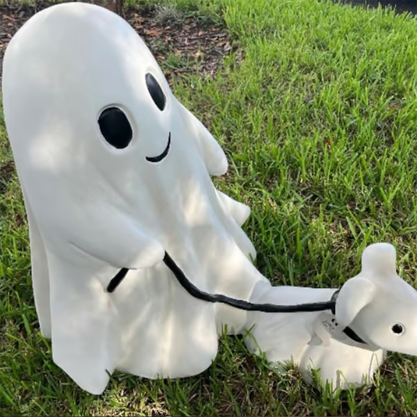 👻100% Handmade Ghost Walking Dog Statue(𝐒𝐦𝐢𝐭𝐡 𝐇𝐚𝐧𝐝𝐦𝐚𝐝𝐞®)