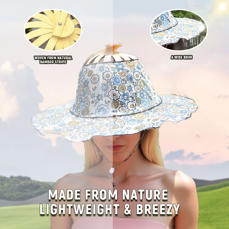 ⏰LAST DAY SALE 50% OFF💥Folding Bamboo Fan Hat