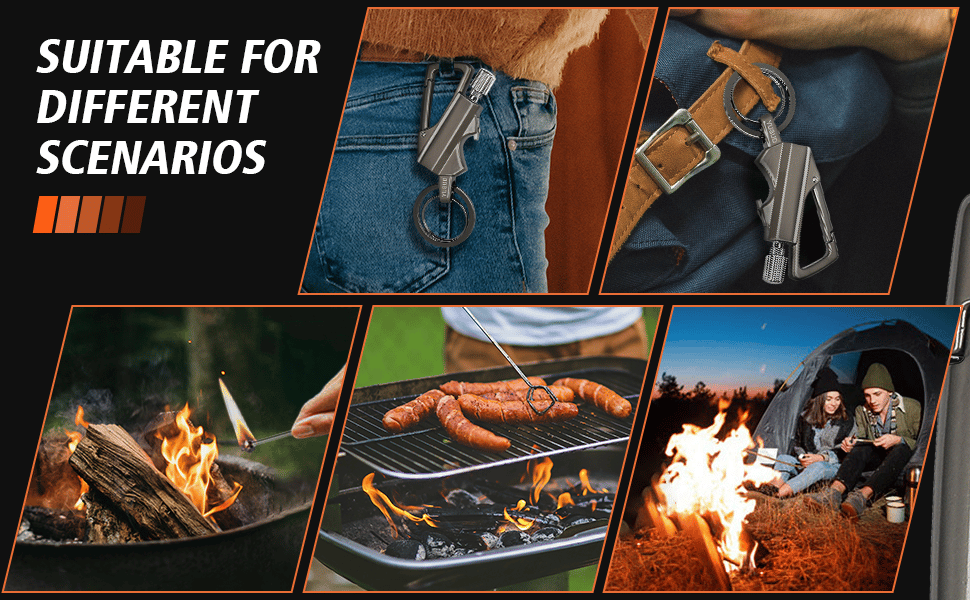 🔥LAST DAY 49% OFF🔥Permanent Match Infinity Lighter with Multitool Keychain Bottle Opener