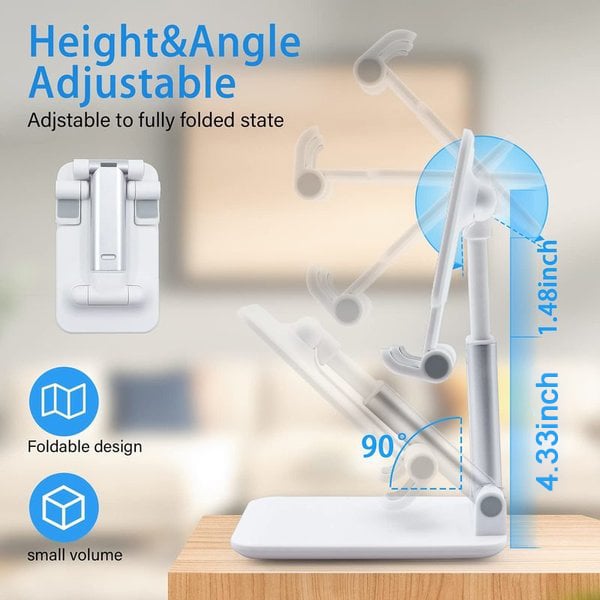 🎉Office Essentials🎁[BUY 2 SAVE 10%  OFF]Adjustable Telescopic Folding Cell Phone and Tablet Stand