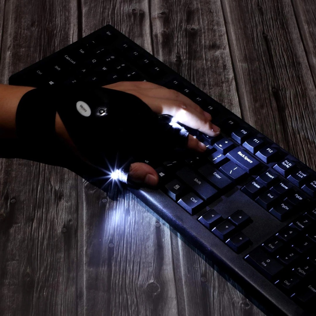 (Summer Flash Sale- 50% OFF) LED Gloves With Waterproof Light