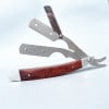 Father's Day Sale-Professional Wood Heavy Steel Barber Hair Shaving Razor