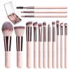 Tiktok Summer Sale🎉Travel Makeup Brush Set with LED light Mirror