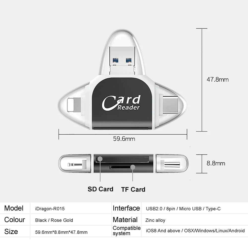 🔥4 in 1 Universal Card Reader, BUY 2 FREE SHIPPING