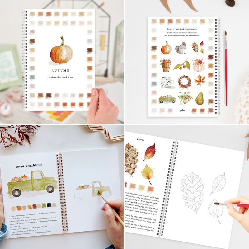 ⏰Children's Day Sale 60% OFF🖼️Beginner-Friendly💝Watercolor Workbook