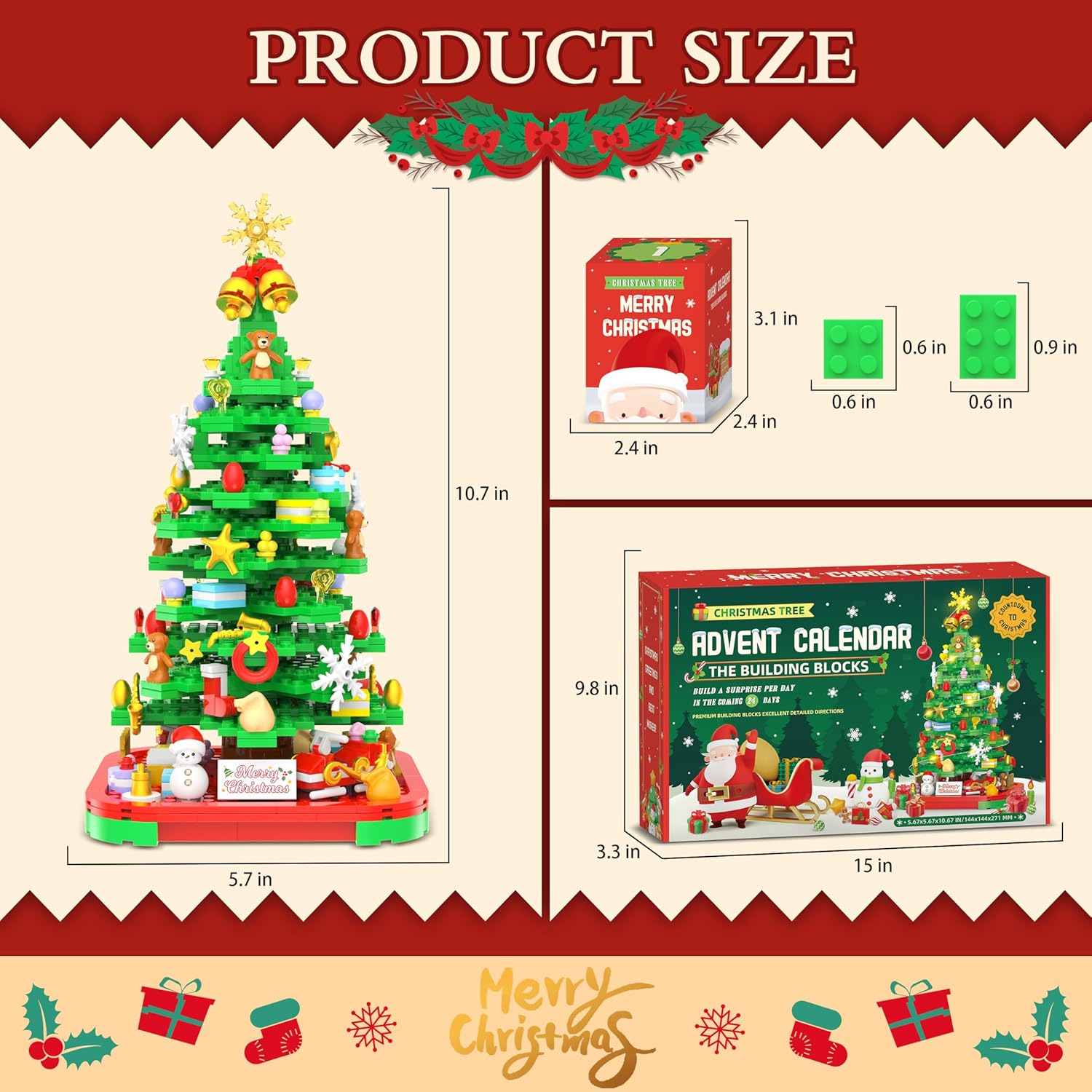 Christmas Tree Jigsaw Puzzle Advent Calendar