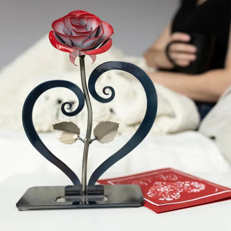 Last Day 50% OFF🔥🌹Handmade Metal Artwork Rose Ornament