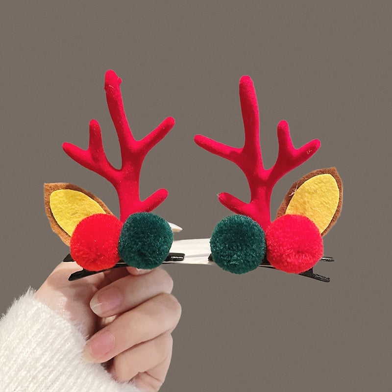 (🌲EARLY CHRISTMAS SALE - 50% OFF) 🎁Reindeer Christmas Hair Clips