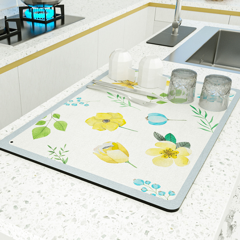 (🔥Last Day Promotion- SAVE 48% OFF)Soft Diatom Mud Dish Drying Mat(BUY 2 GET FREE SHIPPING)