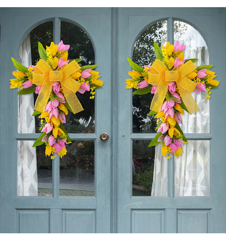 🔥Last Hour Flash Sale🔥Cross Tulip Door Decoration