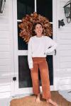 (Last Day Promotion 50% OFF) Stretch Twill Cropped Wide Leg Pants - BUY 2 FREE SHIPPING