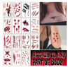 Halloween Prank Makeup Temporary Tattoo(12PC)