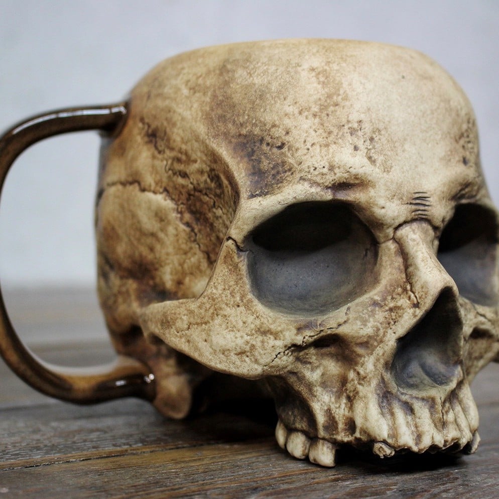 Ghost Gothic Skull Mug