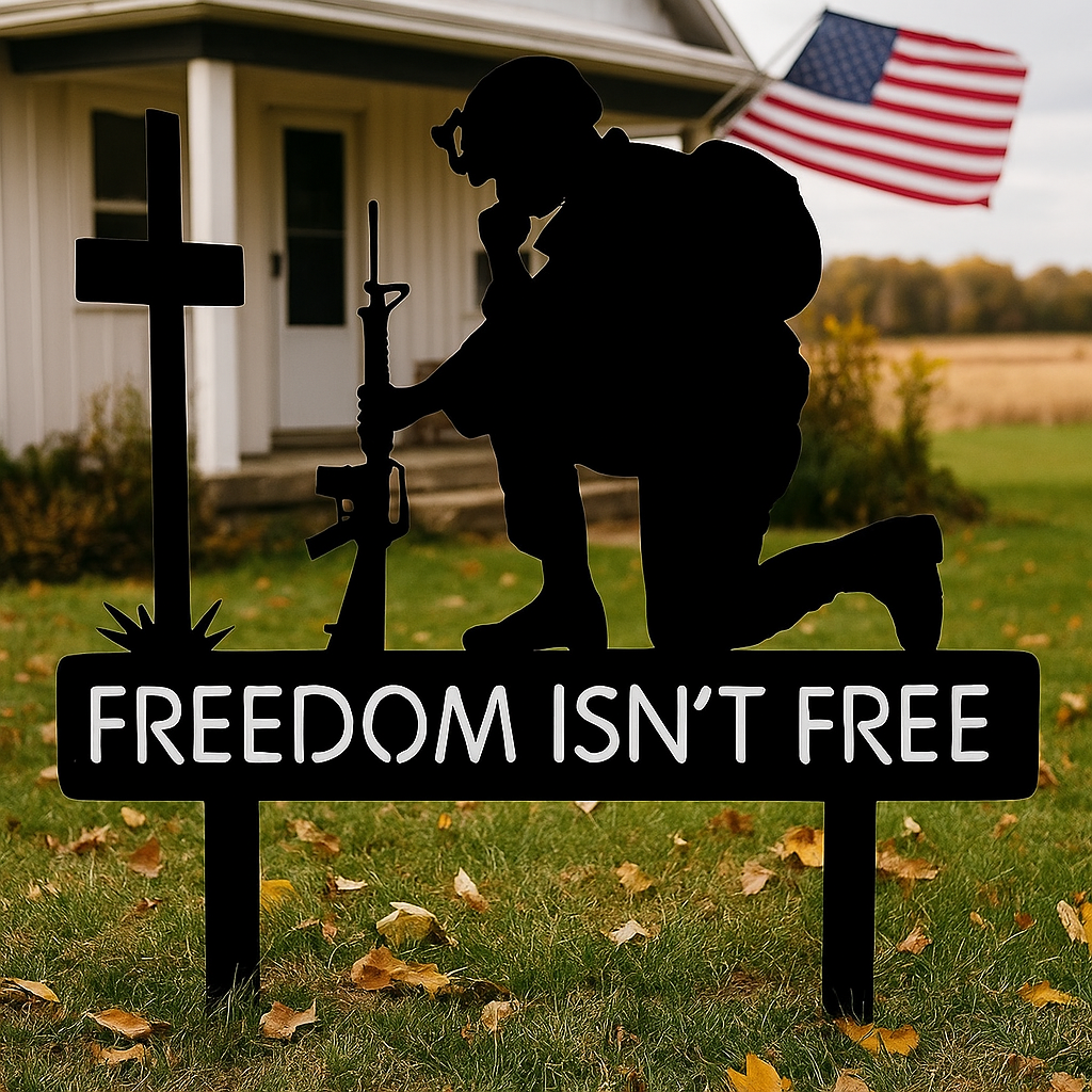 🎖️July 4th Flash Sale: 50% OFF Sitewide! 💕Handmade Memorial Metal Plaque For Soldiers