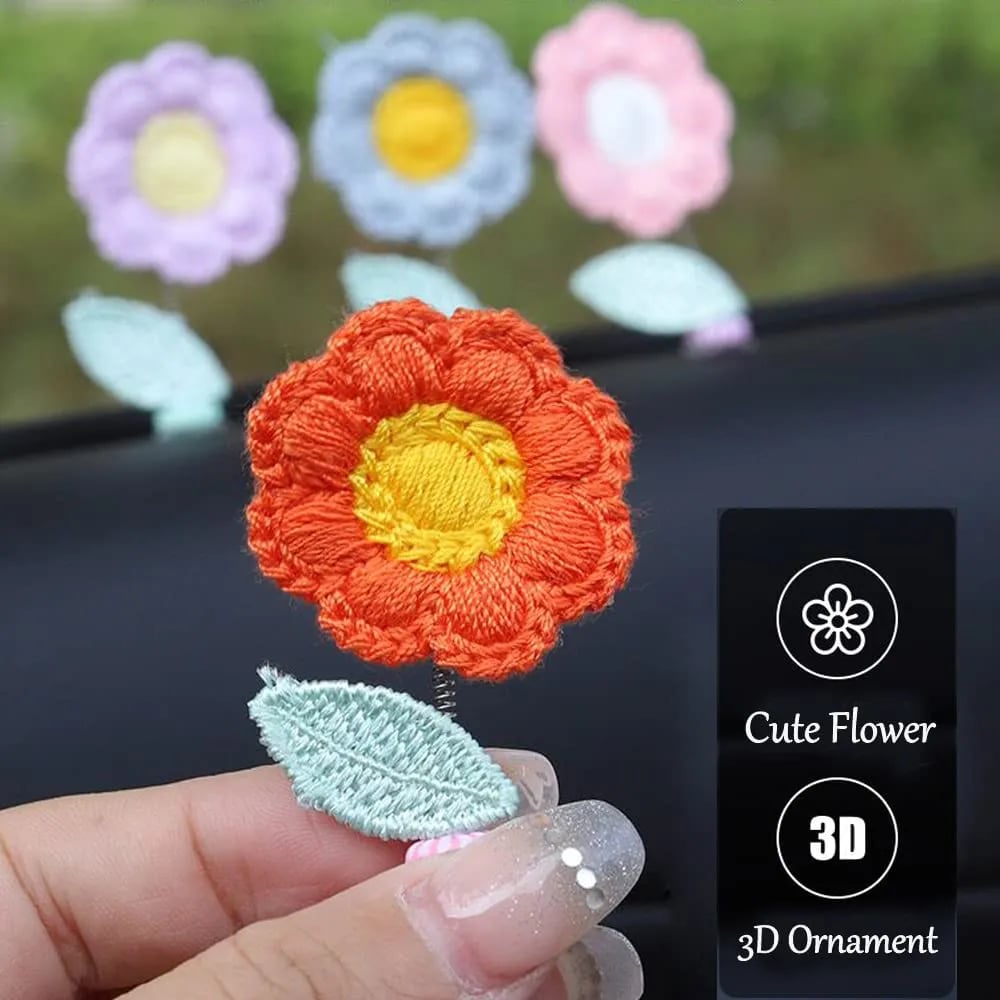 🔥Early Mother's Day Sale 50% OFF🔥Buttbil Cute Shaking Flowers Car Decor (7 pcs)