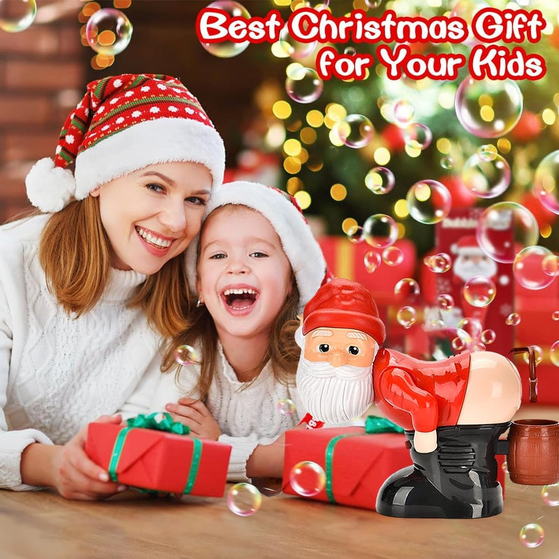 🎅Xmas Sales-50% OFF🎄Funny Santa Bubble Blowing Machine