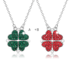 S925 Silver Four Heart Clover Necklace