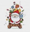 🔥Hot Sale 50% OFF-DIY Santa Cross Stitch Pattern Kit 🎄🧵