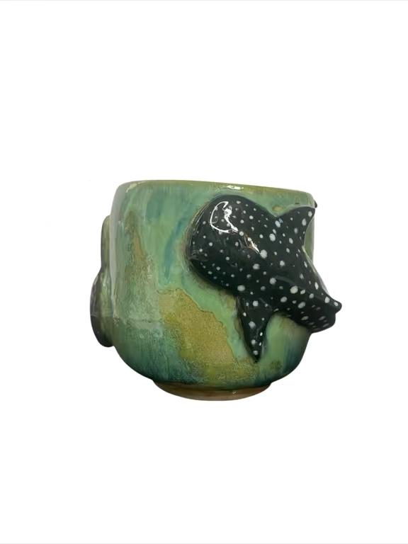 Whale Shark Ocean Mug – Handcrafted Ceramic Art Cup