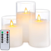 🔥Last Day Promotion 48% OFF-🎁-Flickering Flameless Candles with Glass Holder