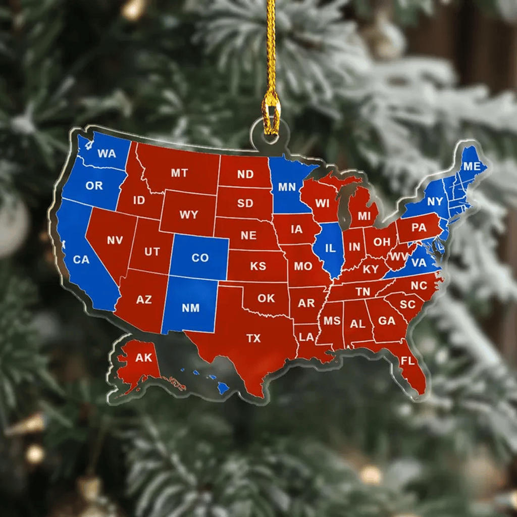 🎄US State 2024 Memor Ornament