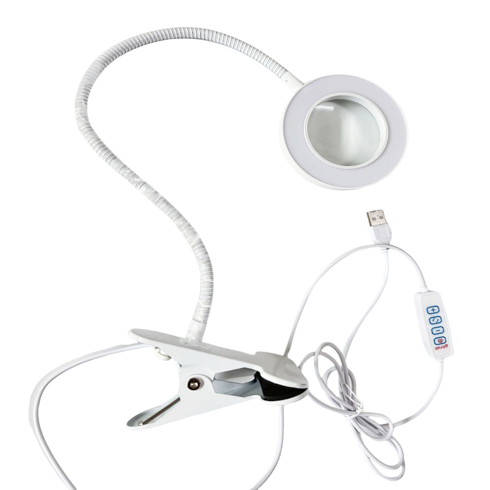💥LAST DAY SALE 50% OFF💥Magnifying Glass Clip-On Desk Lamp⚡Buy 2 Free Shipping