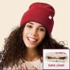 (🎄Christmas Sales 49% OFF) ✨️Satin Lined Winter Beanie Hat