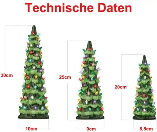 ✨Letzter Tag 49 % Rabatt🔥Retro handbemalte Tisch-Weihnachtsbäume