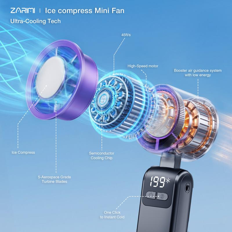 🏆Flash Sale⚡ 50K+ SOLD! Almost Gone-💥🔥✨USB Rechargeable Powerful Cooling Fan，Best gifts ( BUY 2 FREE SHIPPING)