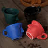 Metal touching face creative ceramic kiss Coffee cup