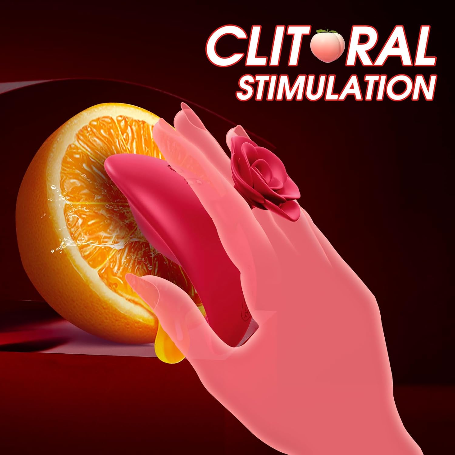 Rose Mini Bullet Finger Vibrators For Nipple Clitoral Stimulation