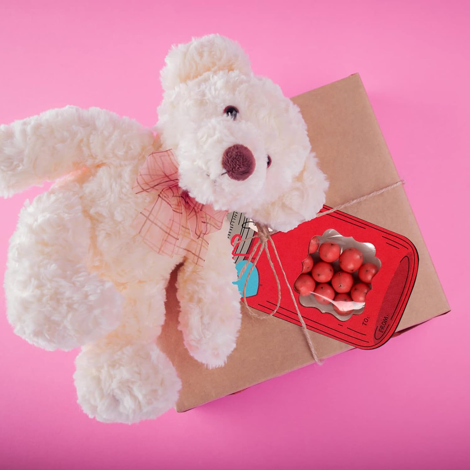 💖Mason Jar Happy Valentines Day Cards(50 PCS)🍬