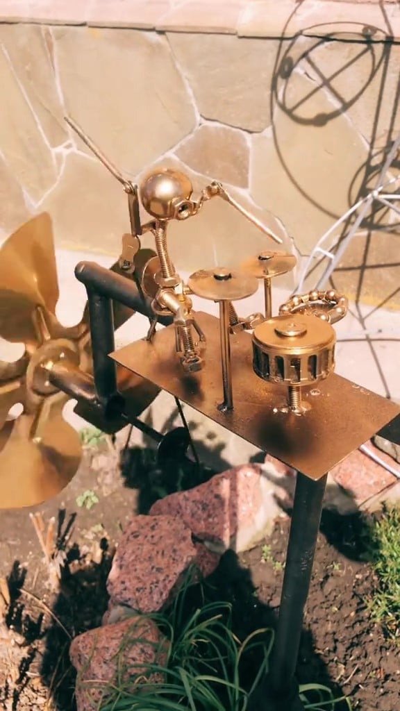 🥁Handmade Metal Drummer Windmill, 🔥BUY 2 FREE SHIPPING