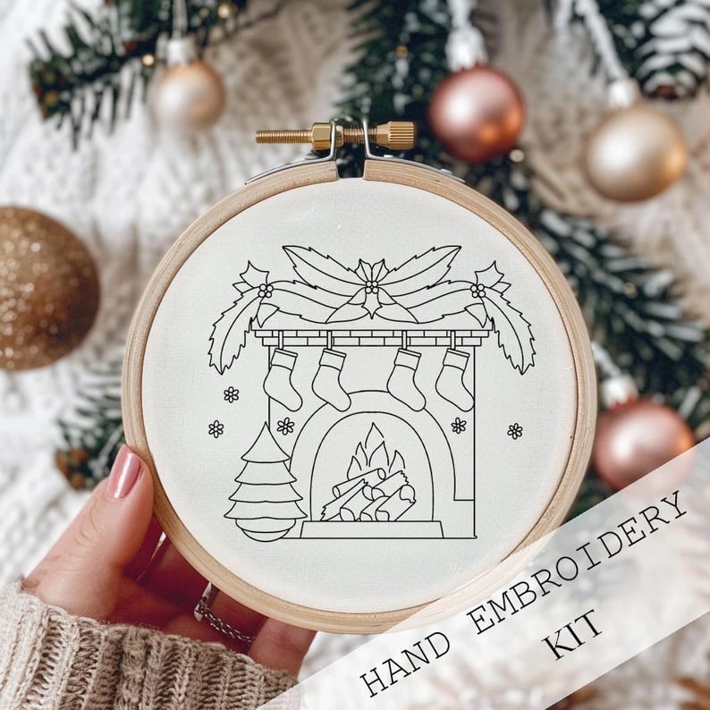 (🌲Early Christmas Sale - 49% OFF) Christmas Embroidery KIT, 🎁Buy 2 FREE SHIPPING