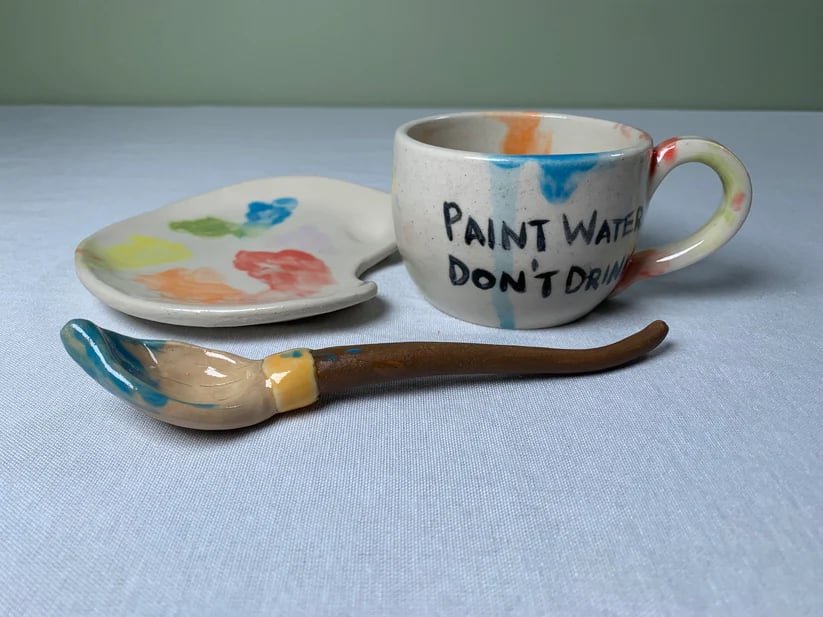 🎁TikTok Last Day Sale - 70% OFF🎨Paint Water Don't Drink-Artist Mug🍵