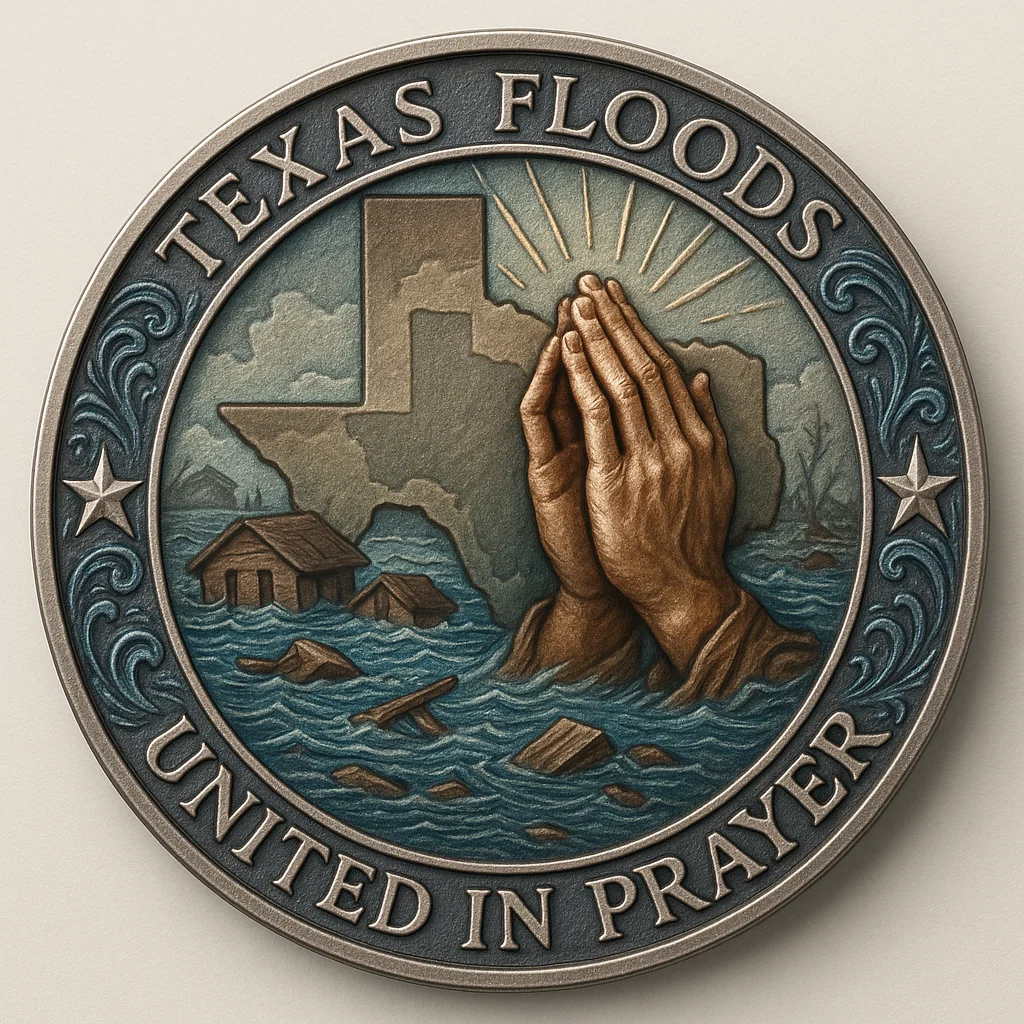 🏆Flash Sale 60% OFF -🙏🌊Texas Flood Prayer Coin