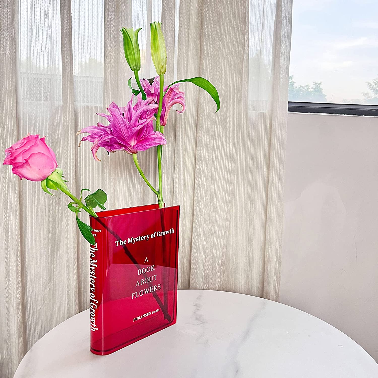 🔥Last Day Promotion 48% OFF - 🔥Acrylic Book Vase for Flowers(BUY 2 FREE SHIPPING NOW)