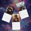 ✨2025 Cat Fantasy and Sci-Fi Wall Calendar 📅