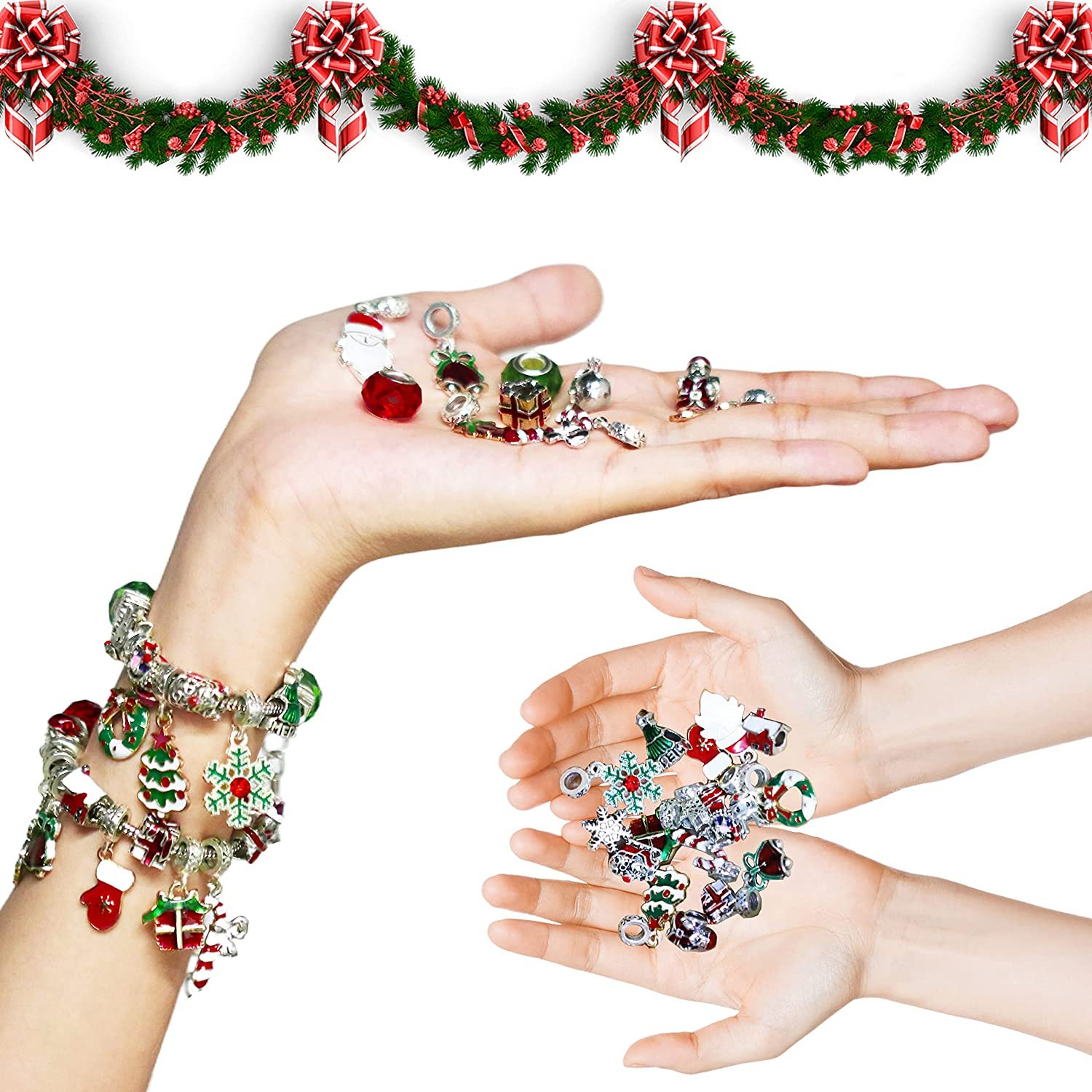 (🎁Early Christmas Sale- 48% OFF🎁) 24 Days Countdown Calendar DIY Christmas Advent Calendar Bracelets Set - Buy 2 Get EXTRA  5% OFF & FREE SHIPPING