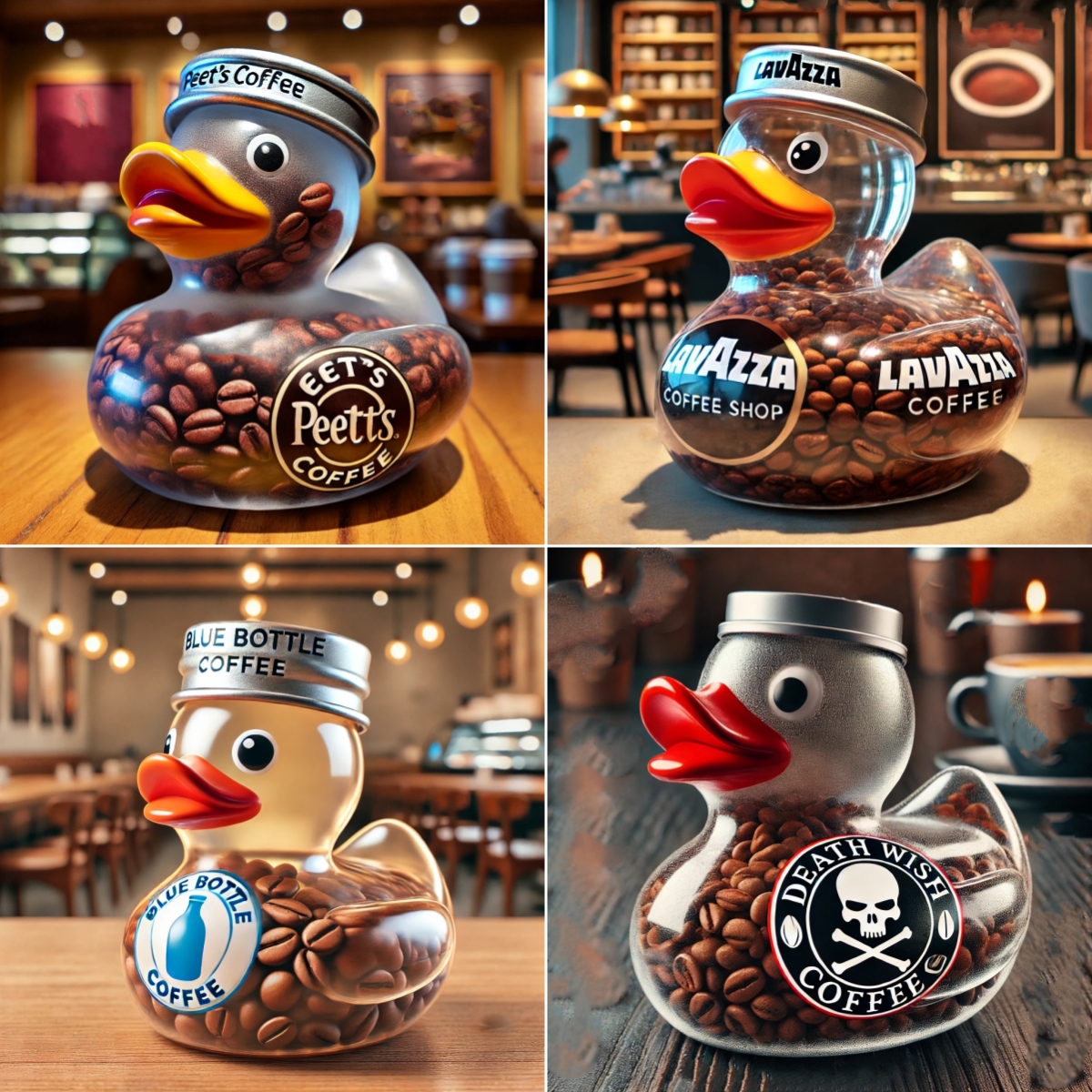 ☕️🦆Coffee Bean Duck Bottle