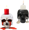 Skull candlestick