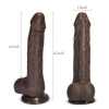 K05 Emulated Black Coffee Masculine Wireless Telescopic Rotating Vibrating Rod