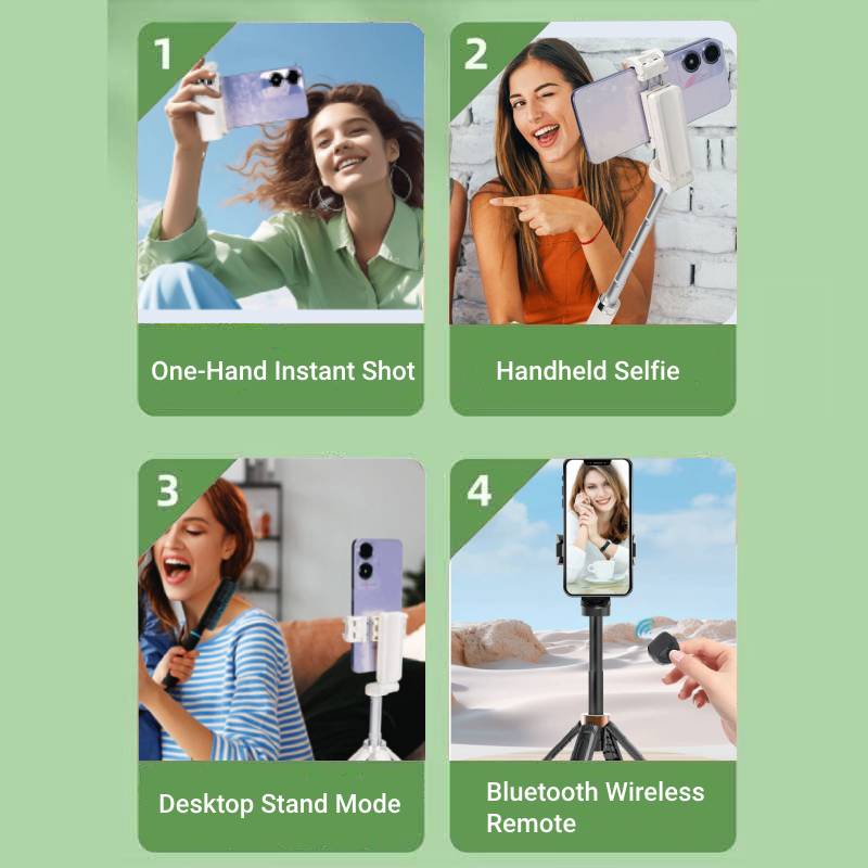 🔥Letzter Tag 49% Rabatt📱Taschenformat Selfie Stick Stativ