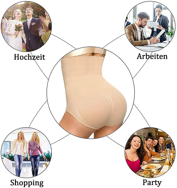 ⏰Letzter Tag 50% Rabatt – Shapewear-Höschen mit hoher Taille und Bauchkontrolle