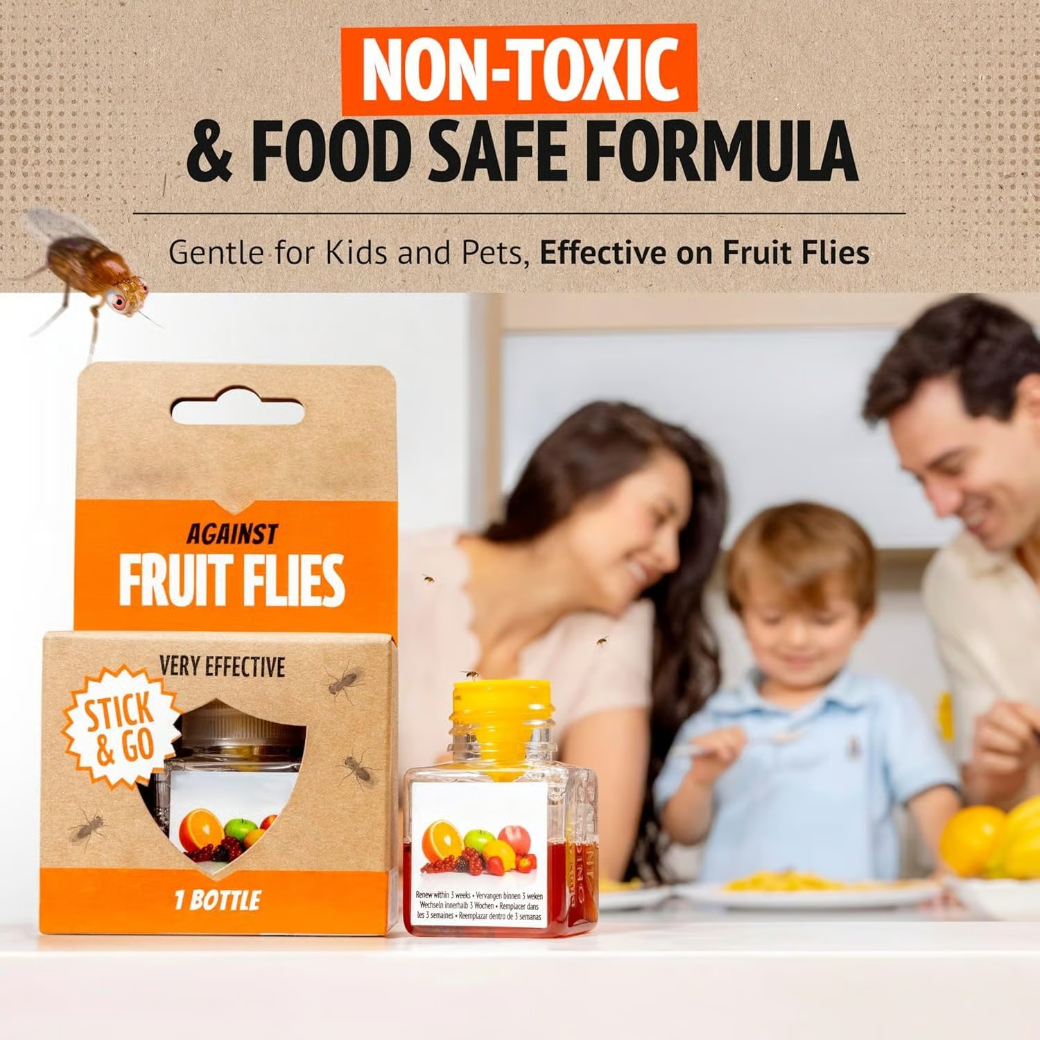 ⏰LAST DAY SALE 50% OFF🔥Ultra-Strong Fruit Fly Trap - User Friendly (Up to 3 Weeks per Bottle)⚡BUY 2 GET 1 FREE