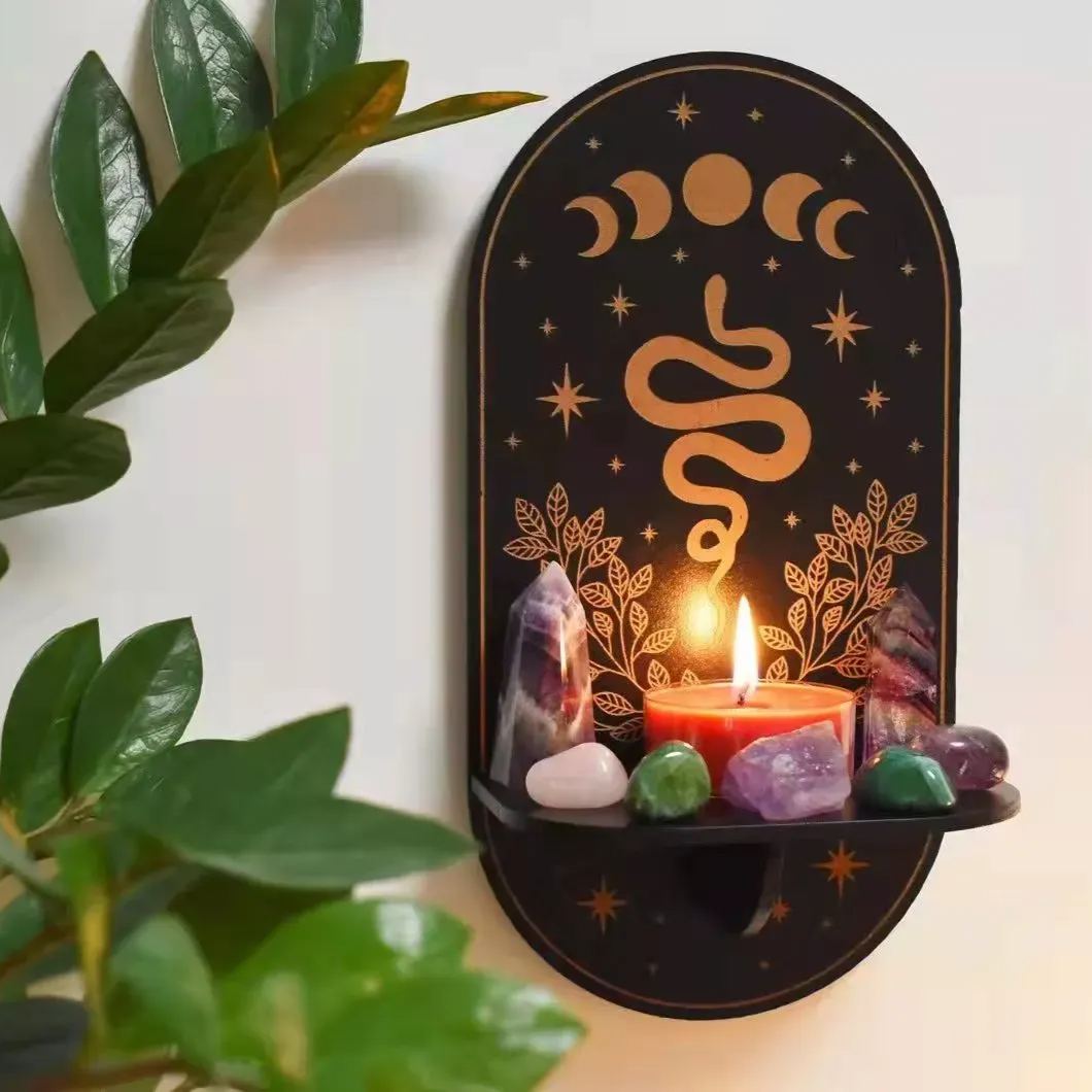 🕯️Fantasy Wooden Candle Holder