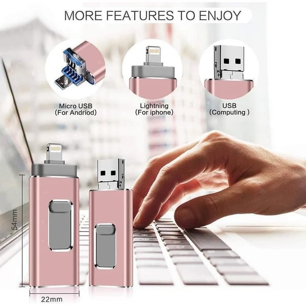 💵BIG SALE🏎4 In 1 High Speed USB ⚡Flash Drive For iPhone, iPad, Android, PC & More Devices 🔥Buy 2 save 10%🔥🔥Buy 3 save 20%